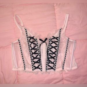 NWT VS cropped corset top